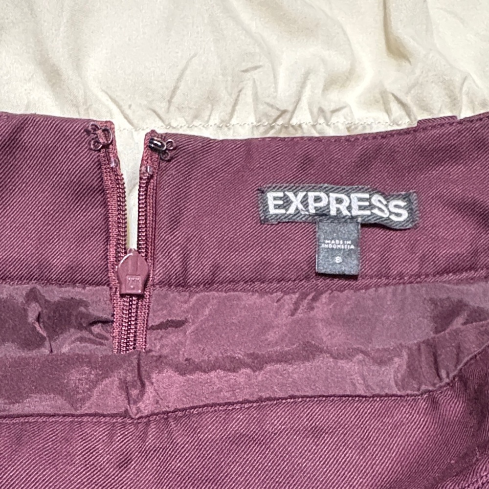 Express Purple Mini Skirt - Picture 3 of 5